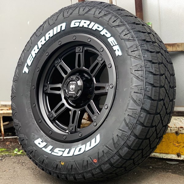 新品 120 150 プラド ランクル 17インチタイヤホイール モンスタ テレーングリッパー 265/65R17 265/70R17 ホワイトレター_画像5