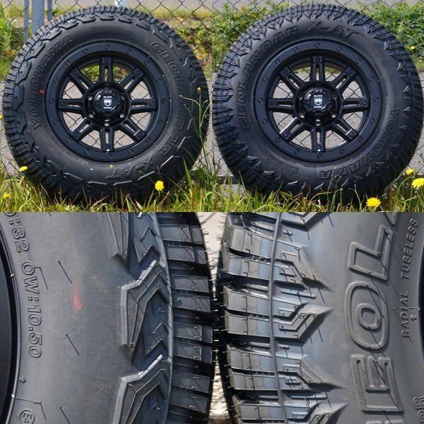 新品 ハイラックスピックアップ FJクルーザー H3 タイヤホイールセット 4本 YOKOHAMA GEOLANDAR X-AT G016 265/65R17 265/70R17 285/70R17_画像10