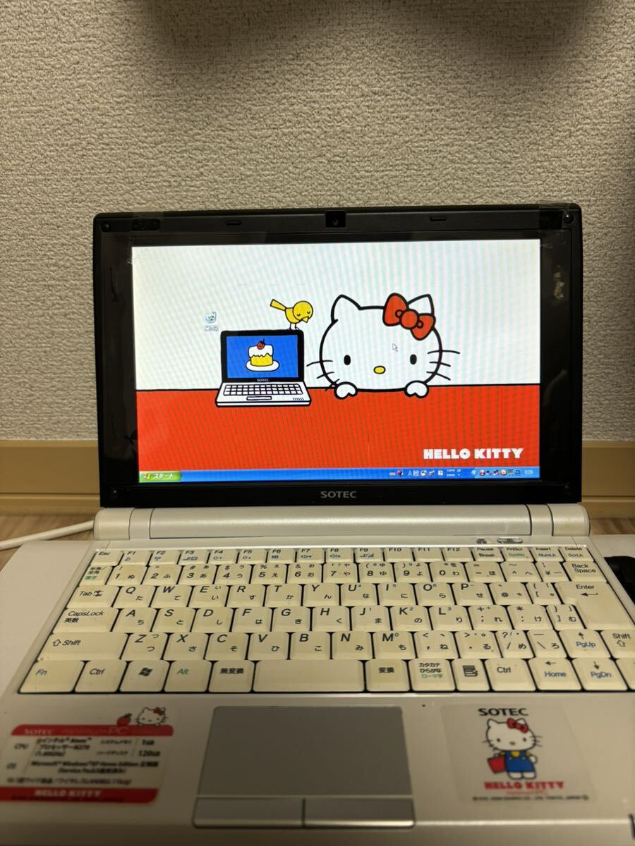 ハローキティ ノートパソコン minimumPC Windows xp 動作確認済 ハローキティ ノートパソコン minimumPC Windows xp 動作確認済