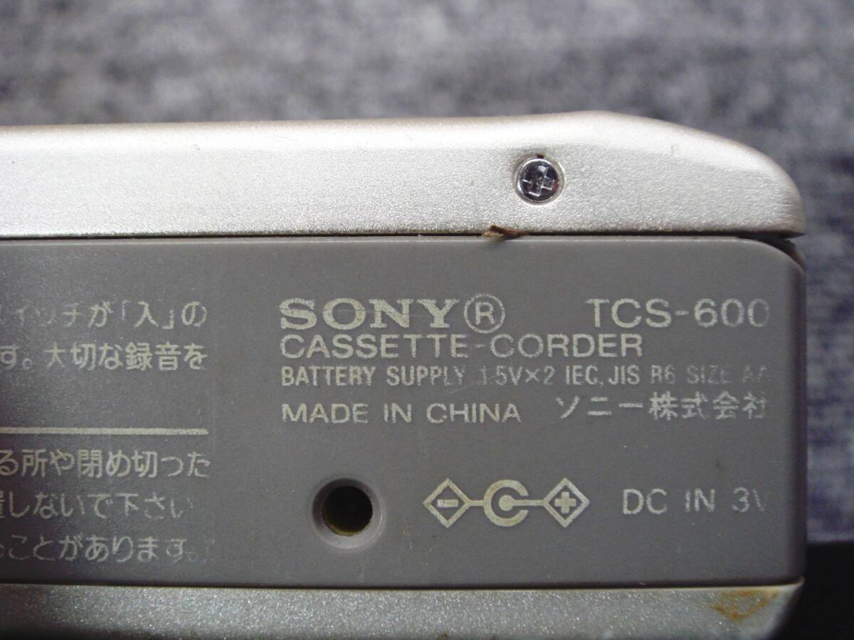 SONY ソニー ステレオ カセット テープ レコーダー TSC-600 ウォークマン ポータブル_画像9