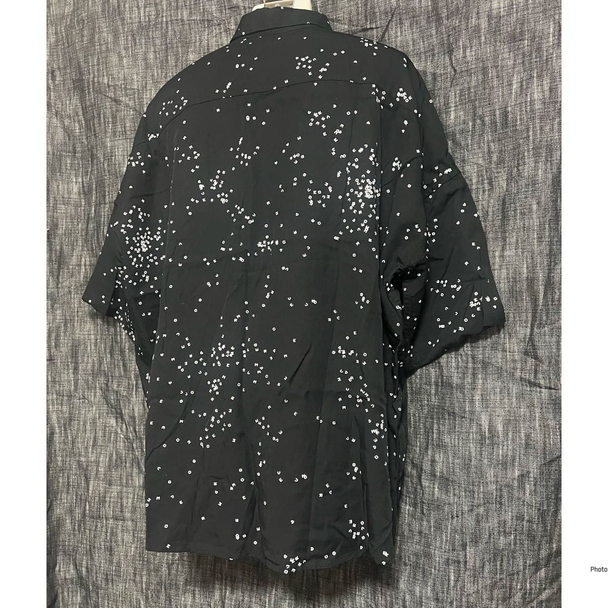 定価26400円 SHAREEF オーバーサイズドットシャツ　2 M ブラック