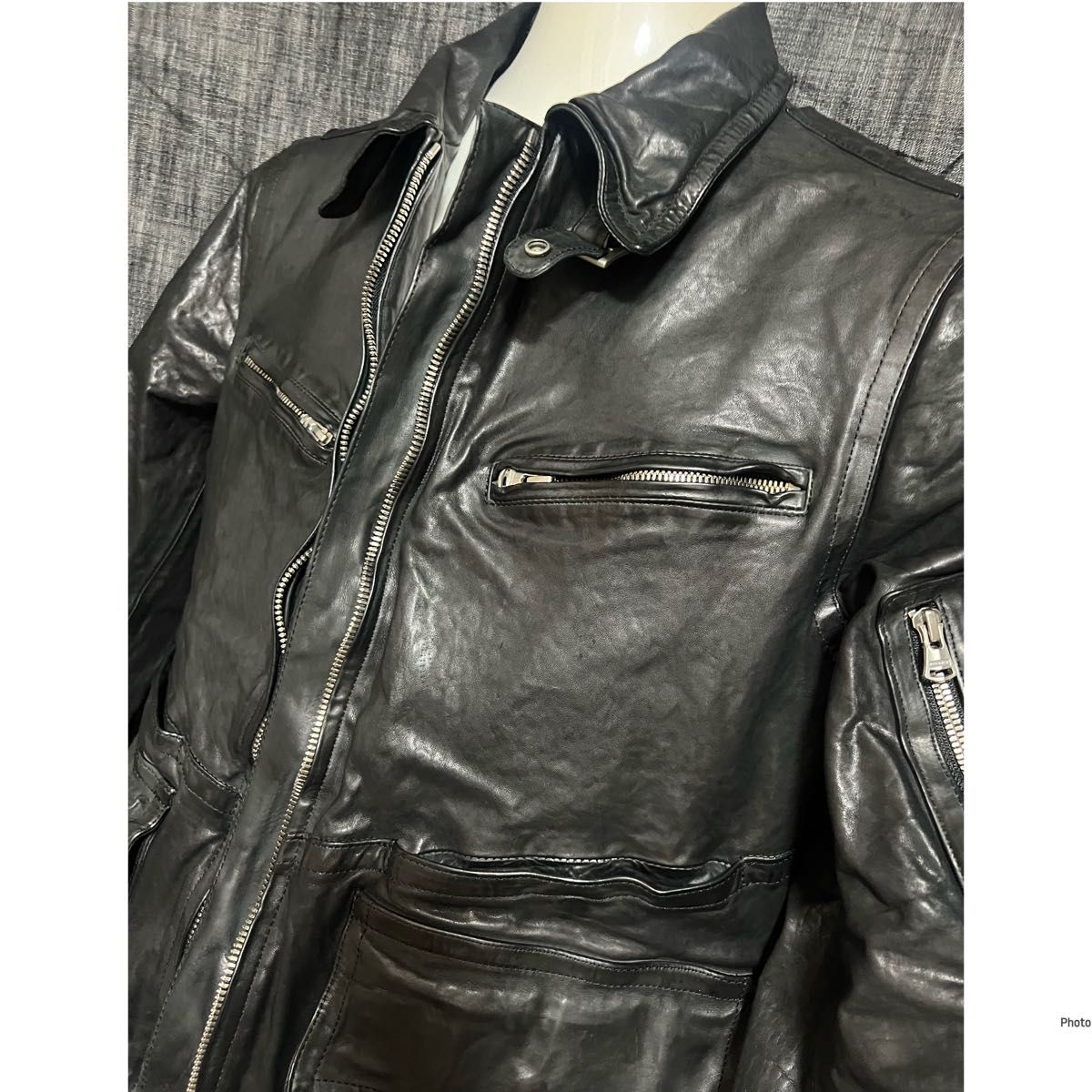 イサムカタヤマ バックラッシュ イタリーキップレザージャケット イサムカタヤマ バックラッシュ イタリーキップレザージャケット