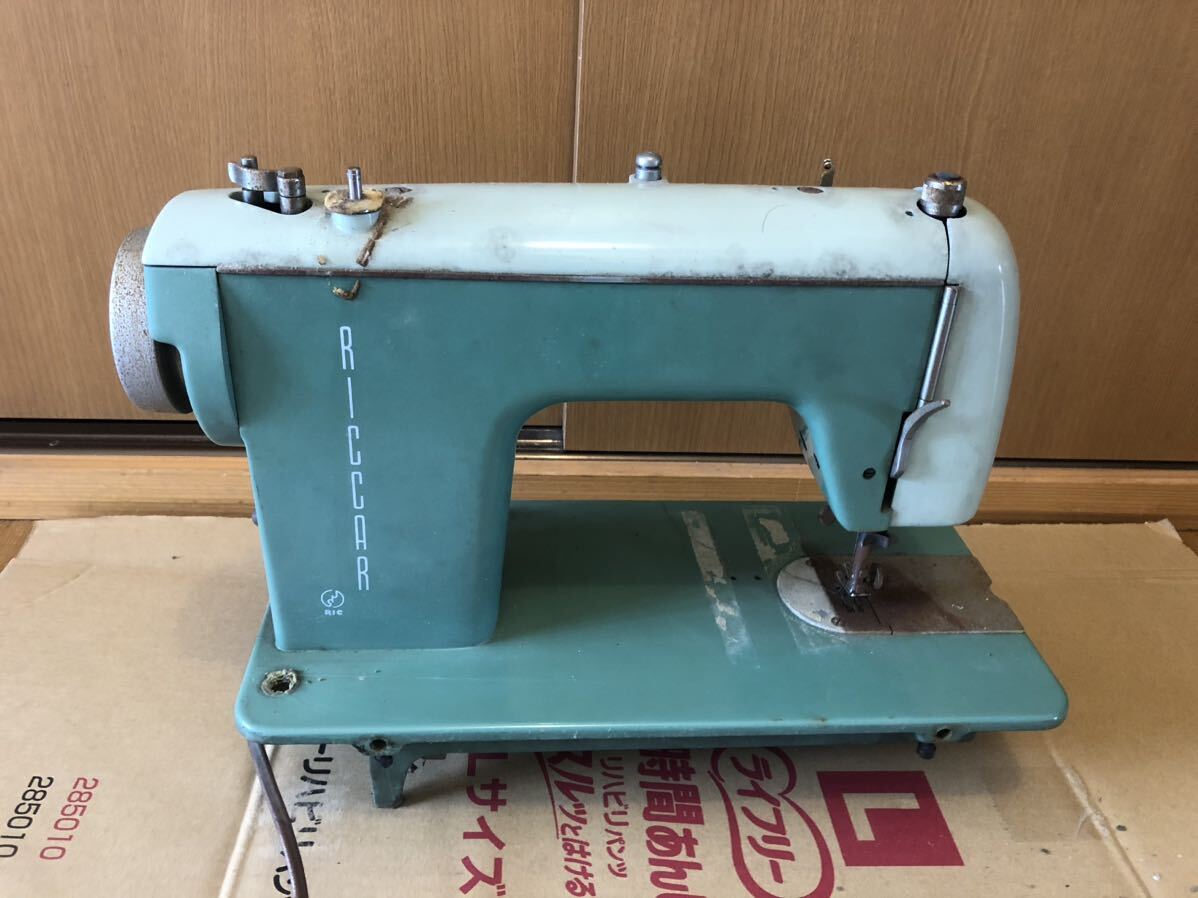 riccar sewing machine RW-6E antique sewing machine Showa Retro JANOME brother sewing machine li car sewing machine Junk stepping sewing machine 