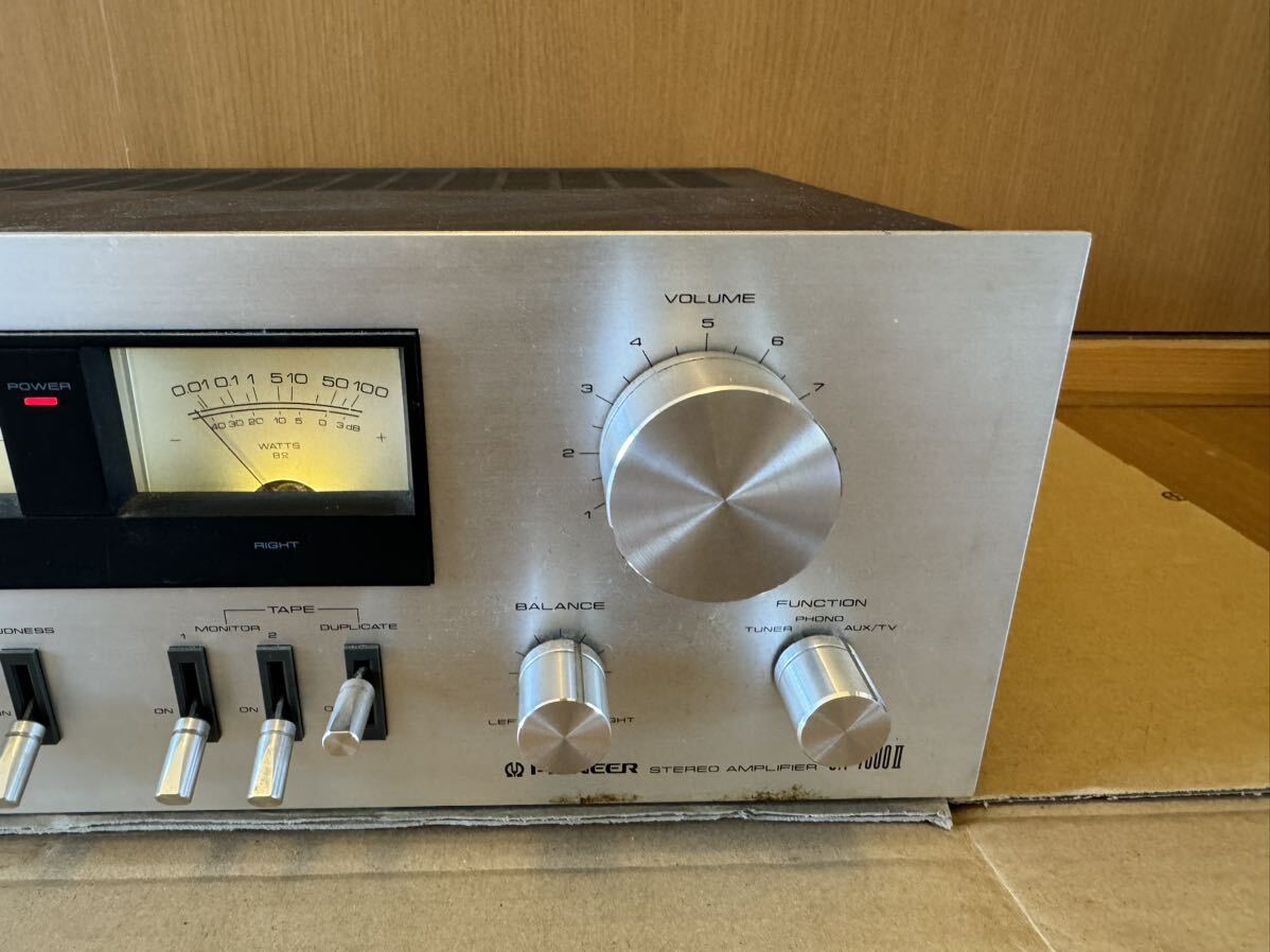 Pioneer パイオニア SA-7800Ⅱ プリメインアンプ　通電確認済み　ジャンク　アンプ オーディオ機器 vintage stereo amplifier _画像3