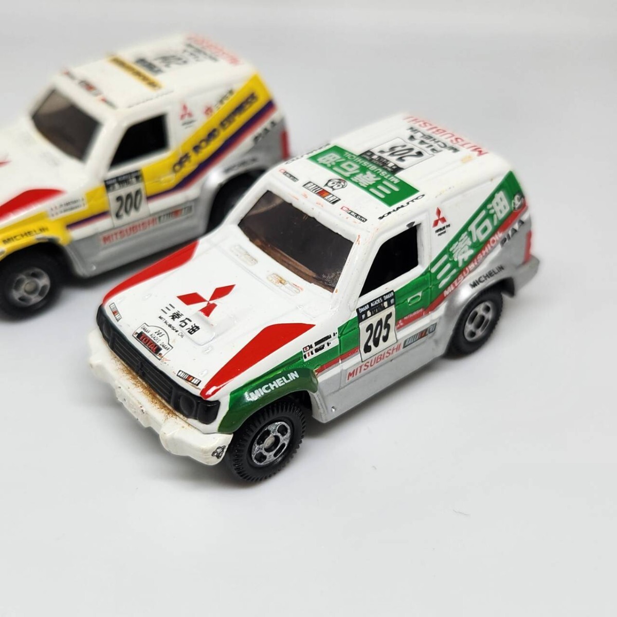 トミカ ルース ギフト 単品 2台セット TOMICA 三菱 パジェロ ダカールラリーセット MITSUBISHI PAJERO 同梱可能_画像2