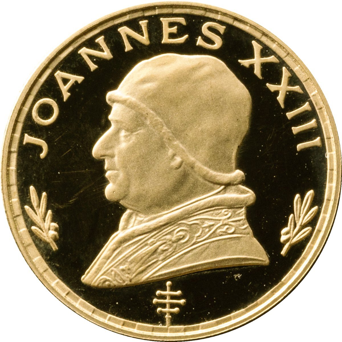 赤道ギニア 500ペセタ金貨 1970年 未使用品プルーフ 教皇ヨハネ23世 発行数1,680枚の画像2