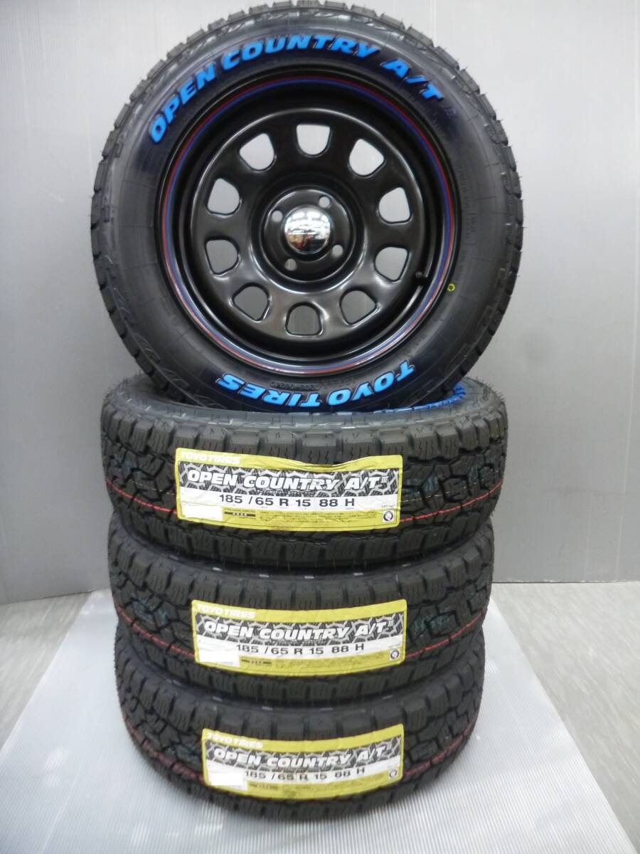 新品★デイトナ★トーヨーホワイトレター　185/65R15セット★プロボックス・サクシード・ADバン・ウイングロード・アクア★G_画像1