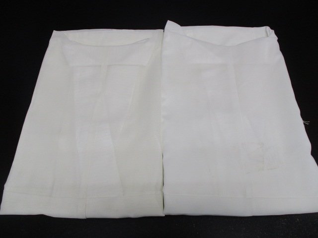 1 jpy used long kimono-like garment remake silk .. flax long kimono-like garment together 10 sheets single ... race woman Japanese clothes white cloth dressing .. old tea .[ dream job ]***