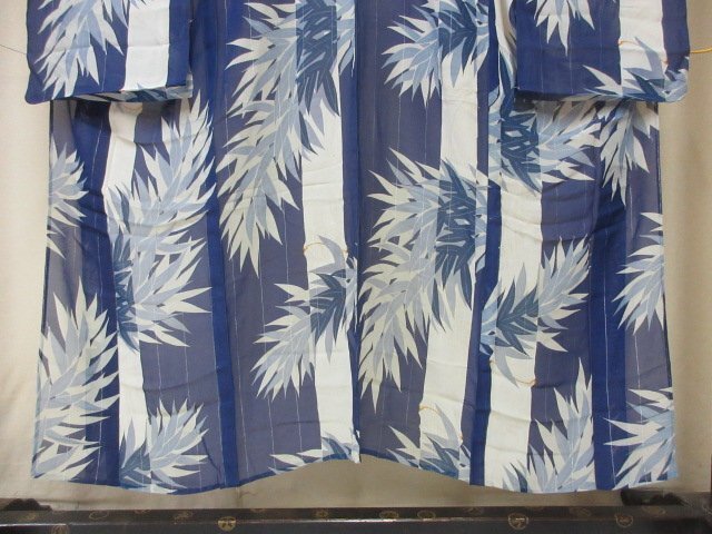 1 jpy used silk kimono fine pattern . summer thing Japanese clothes Japanese clothes antique Taisho romance branch leaf .. high class single . length 135cm.65cm[ dream job ]***