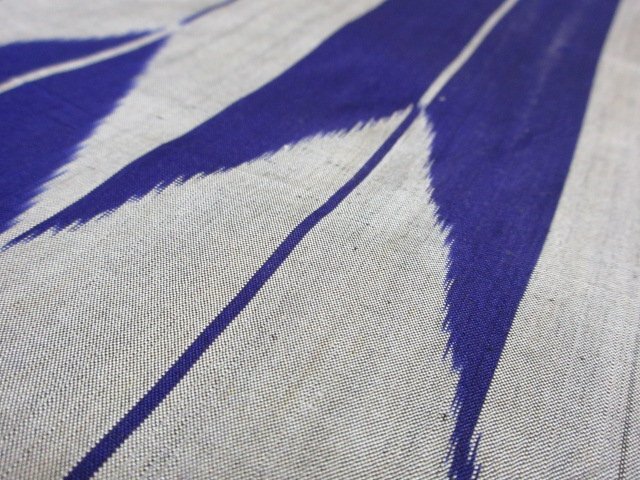 1 jpy superior article silk pongee put on shaku Japanese clothes Japanese clothes antique Taisho romance arrow . arrow feather high class cloth length 1164cm unused * excellent article *[ dream job ]****