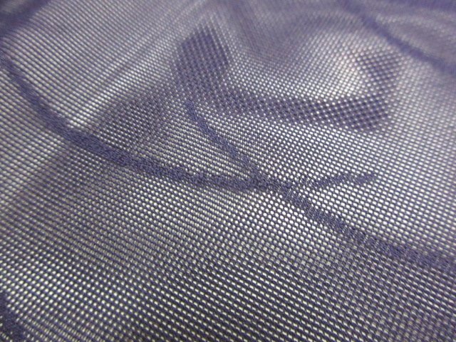 1 jpy superior article silk door garment Japanese clothes coat . summer thing plain navy blue lawn grass . plain stylish high class single . length 82cm.63cm[ dream job ]***
