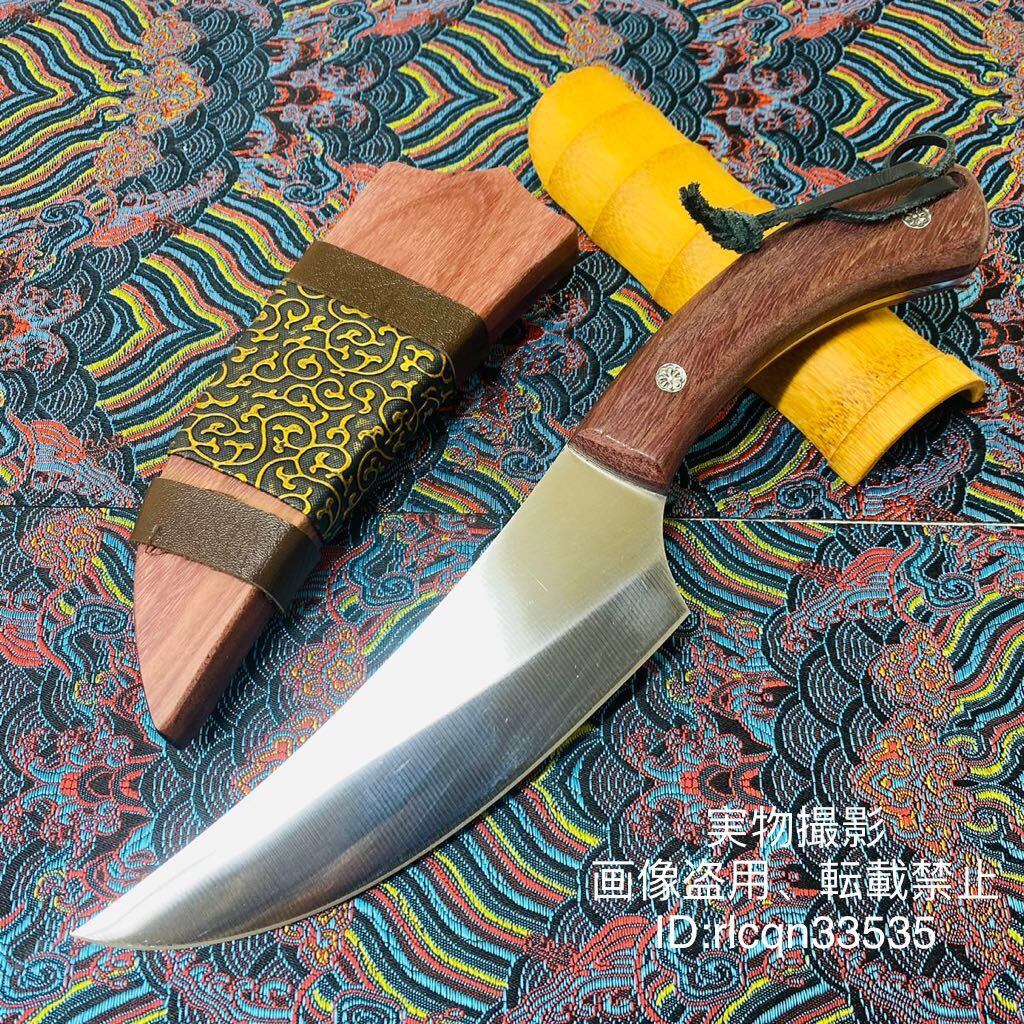  японский стиль дерево ножны нож . кулинария кухонный нож рыборазделочный нож . лезвие японский кухонный нож одна сторона лезвие основной китайский нож . порез кухонный нож тонкий кухонный нож лезвие длина 14.5cm лезвие толщина 3mm сталь производства уличный кемпинг 