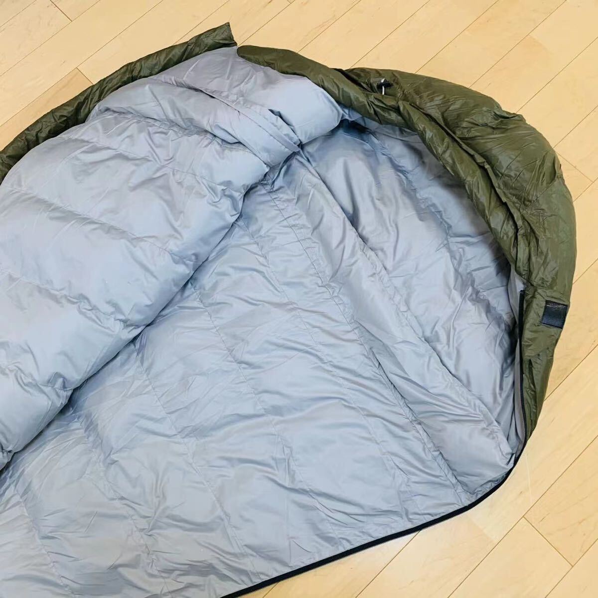 KAMPERBOX最高品質 極細1000gアヒルダウン マミー型寝袋 シュラフ厚暖撥水 最低-35℃ アウトドア キャンプ 野外登山 車中泊 205x88cm 1.6kgの画像4
