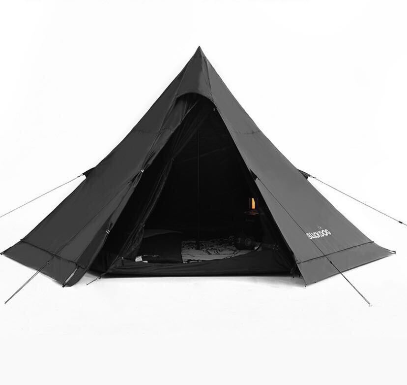  кемпинг для супер высокое качество черный стойка mid палатка one paul (pole) палатка брезент 3-4 человек для легкий 5.6.150D UPF50+ строение простой кемпинг уличный 