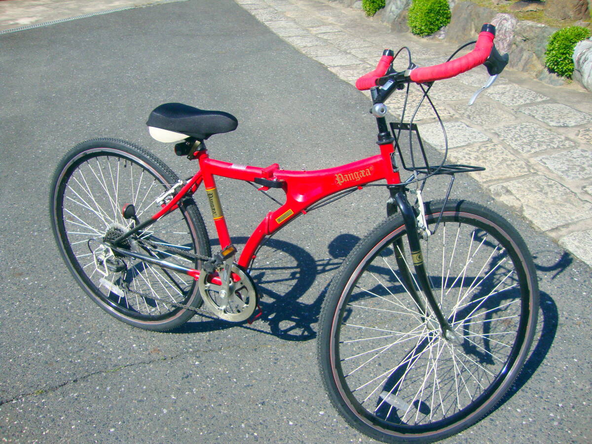 *PANGAEA / хлеб ge Across шоссейный велосипед 27 CROSS ROAD 27 27 дюймовый складной гибридный велосипед 7 ступени переключение скоростей 