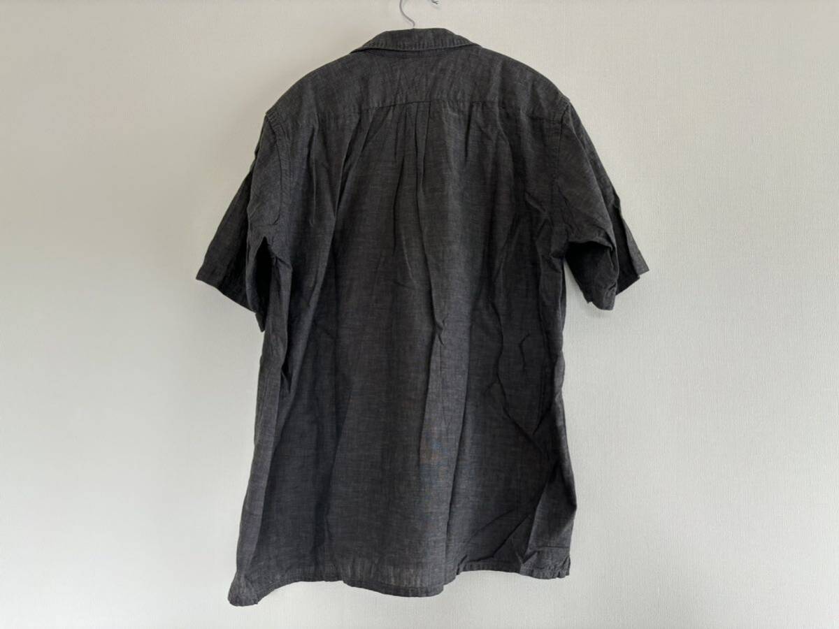 【タグ付・送料無料】COMOLI コモリ ベタシャン オープンカラーシャツ サイズ1 チャコール_画像2