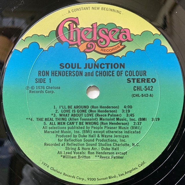 ★即決★RON HENDERSON AND CHOICE OF COLOUR / SOUL JUNCTION (US-ORIGINAL)_画像4