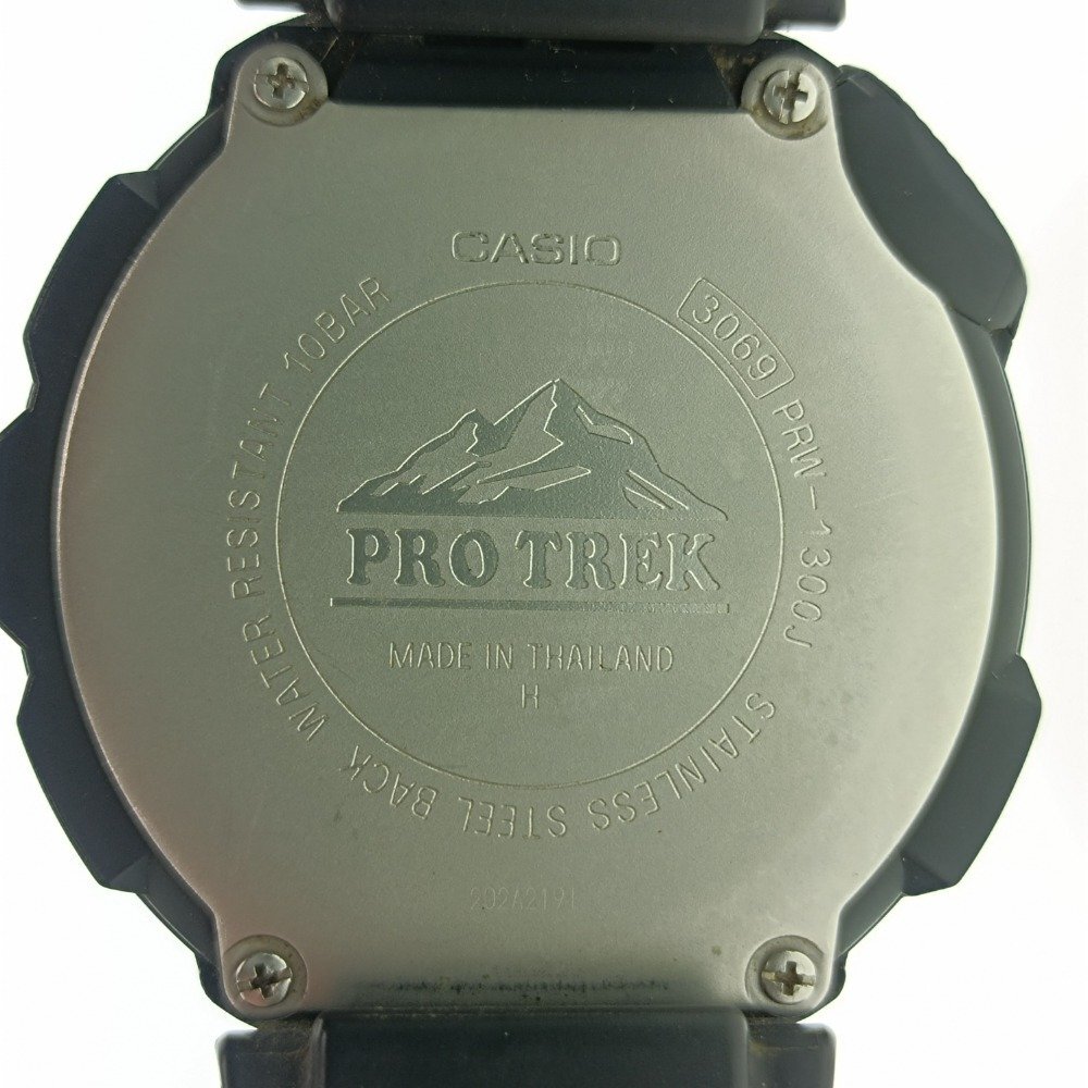 稼働 CASIO SPORT カシオ スポーツ PROTREK プロトレック PRW-1300J シルバー デジタル 多機能 タフソーラー メンズ 腕時計 中古_画像8