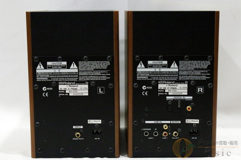 [良品] Roland MA-20D バスレフ方式のニアフィールド・モニター [QK407]_画像2