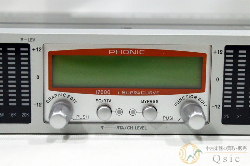 [極美品] PHONIC i7600 I SupraCurve G.EQ グラフィックイコライザー/スペクトラムアナライザー [QK484]の画像4
