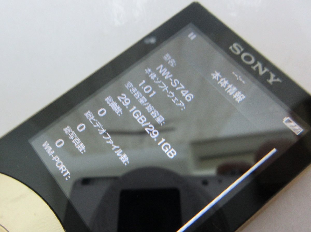 SONY/ソニー：MEDIA PLAYER 2点セット NW-S739F/NW-S746 メディアプレイヤー 動作品/ジャンク品/中古/USED_画像6