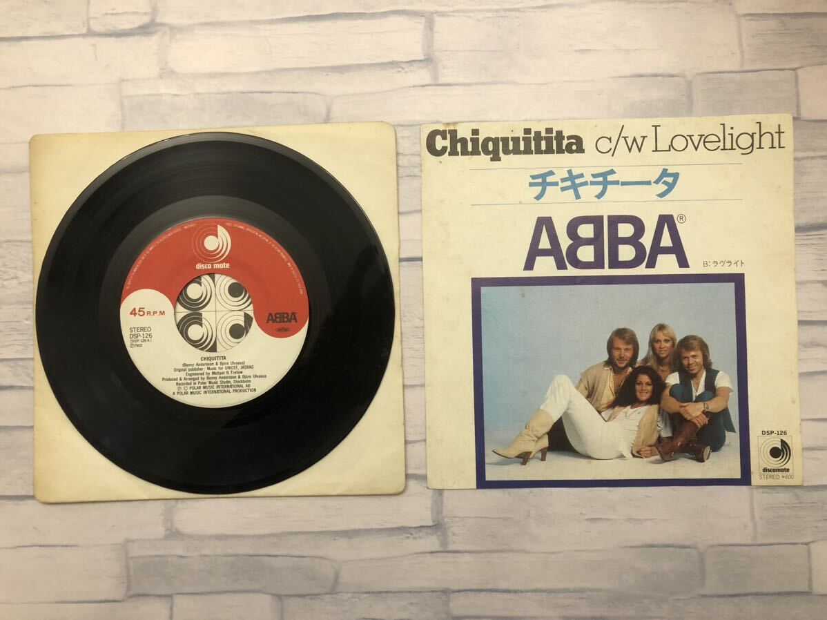アバ　ABBA　「チキチータ」ディスコメイトレコード　EP版　邦楽　シングルレコード_画像1