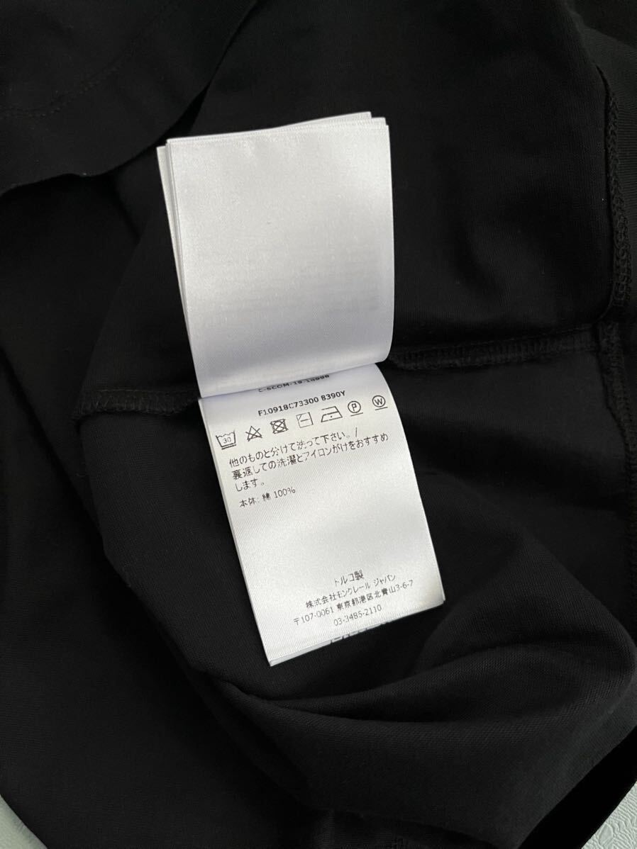 新品 モンクレール MONCLER 最高級Tシャツ　胸　ロゴマーク　L 黒　コットン１００％モンクレールジャパンタグ付き正規品_画像5