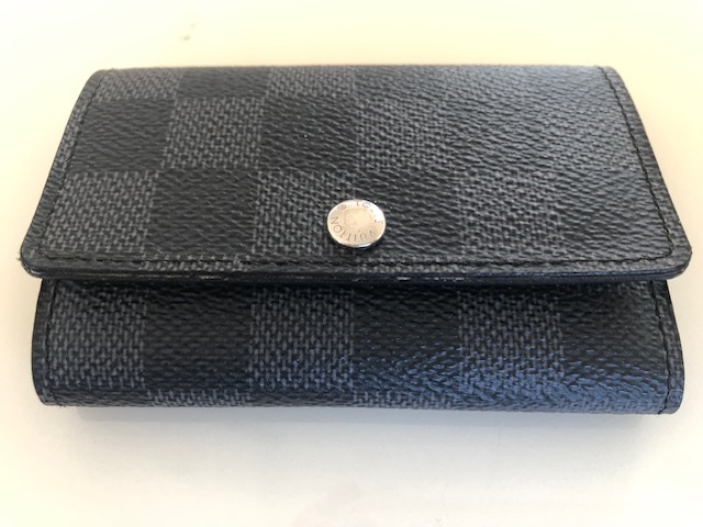 美品☆★LOUIS VUITTON ルイヴィトン N62662/CT3106 ダミエ グラフィット ミュルティクレ6 6連キーケース ブラック/グレー★☆の画像2