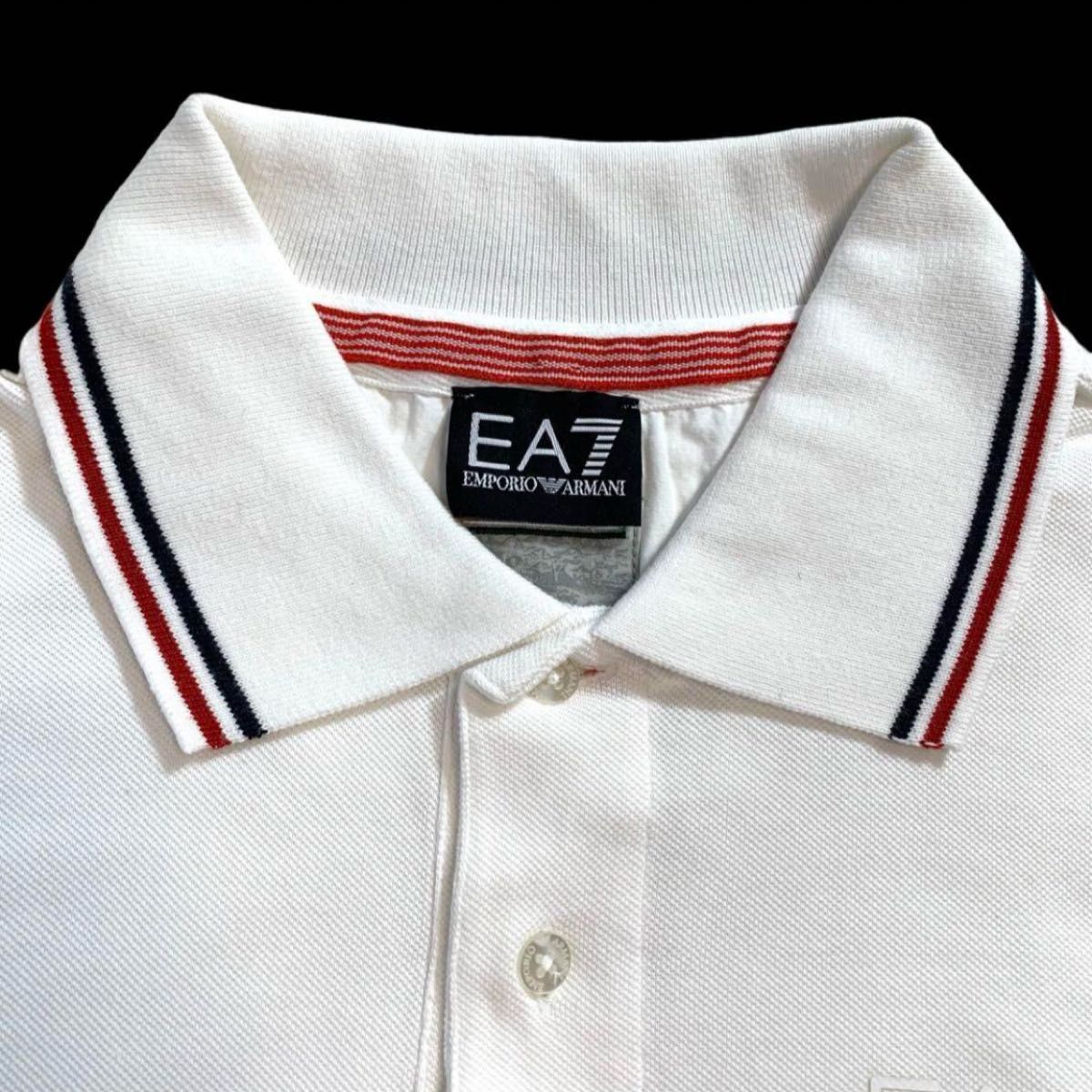 EMPORIO ARMANI   アルマーニ　エンポリオアルマーニ　ポロシャツ　半袖　白　ホワイト   ゴルフウェア　Tシャツ