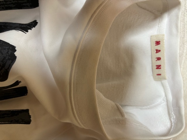 [Marni] [マルニ] スウェット コットン ロゴ オフホワイト メンズ WHITE [並行輸入ＵＳＥＤ美品]の画像4