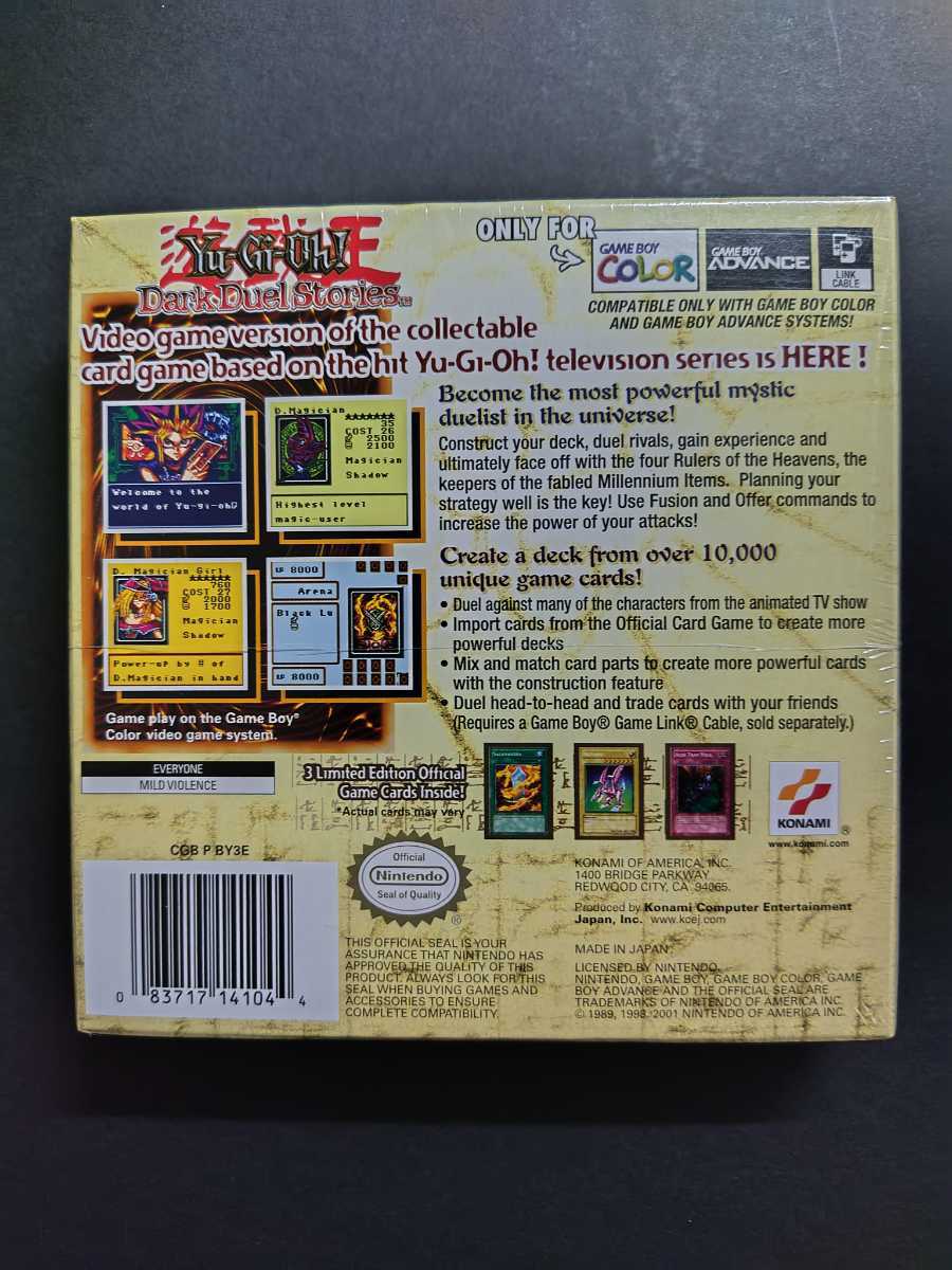 遊戯王（北米英語版）GAME BOY COLOR【 Yu-Gi-Oｈ Dark Duel Stories】（通常版）未開封品_画像2