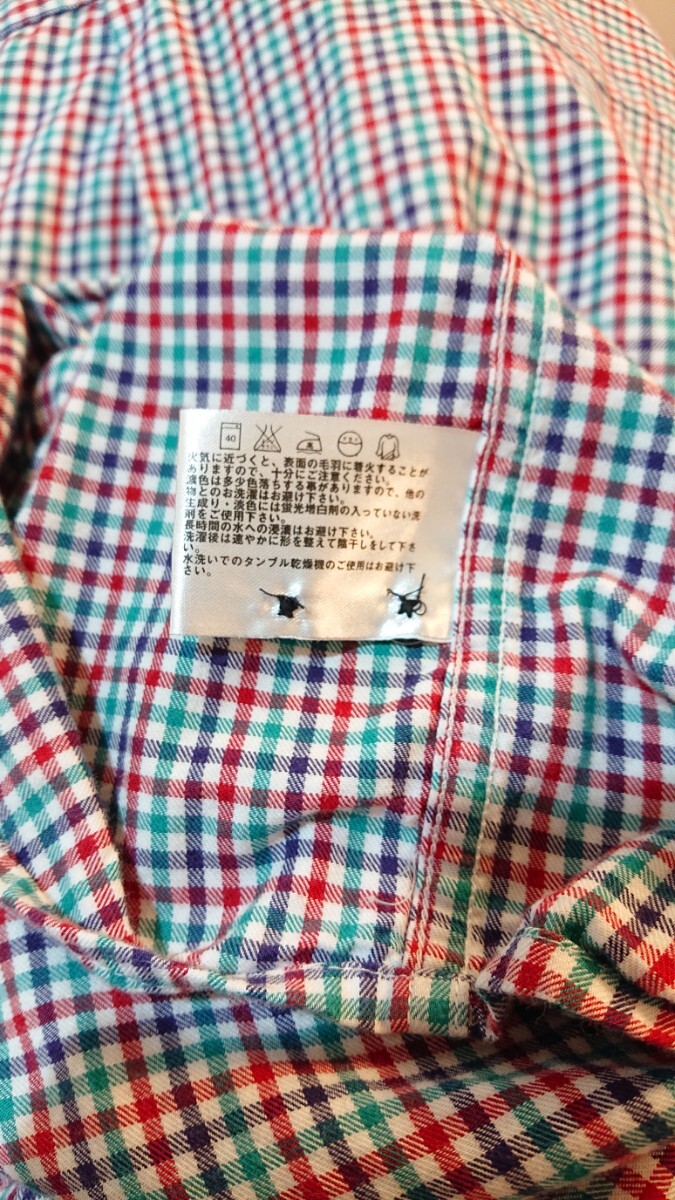 ★★★ UNIQLO ユニクロ チェック 長袖シャツ Ｌサイズ 中古 ゆうパケットポスト送料２３０円 ★★★_画像5