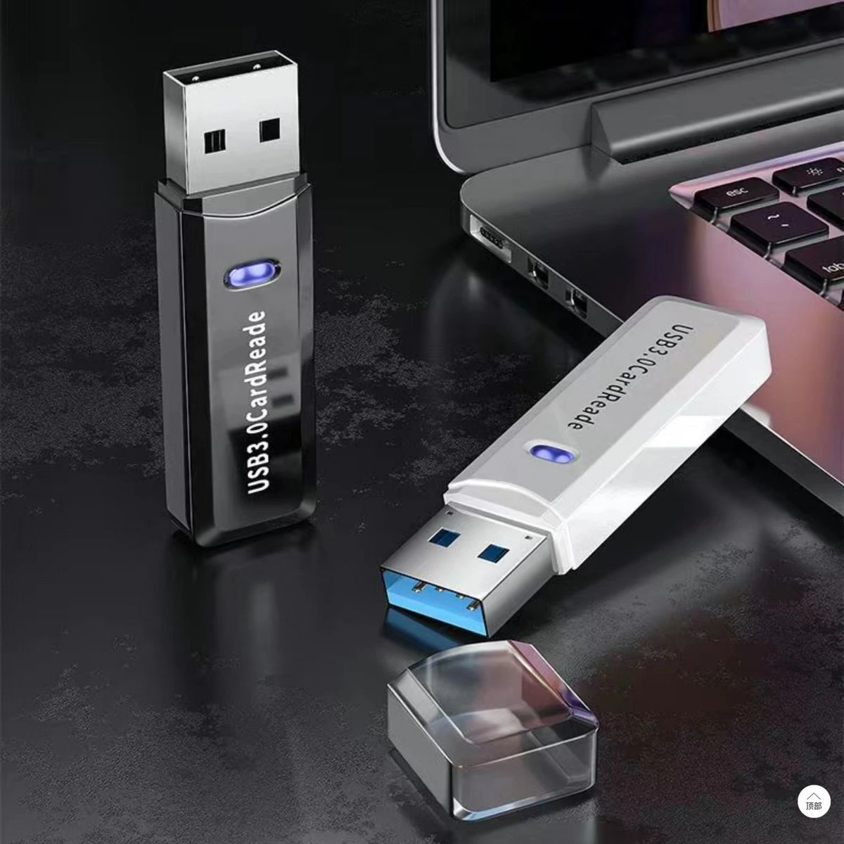 USB カードリーダー USB SDカード 変換アダプター microSD USB 変換アダプタ USB3.0 ホワイト