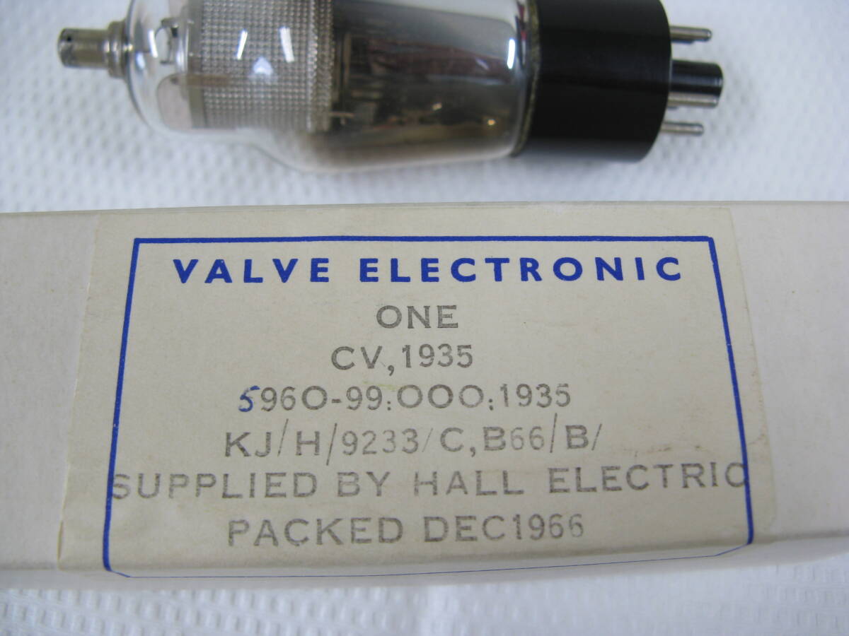 電圧増幅５極管 VALVE ELECTRONIC CV1935 /6J7G １本 美品でしょう！検証マニア収集現状品(No3-1）の画像1