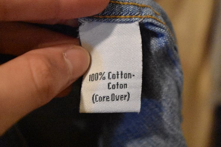 gdo style *90s Vintage CalvinKlein Jeans Calvin Klein jeans long sleeve band color Denim shirt M indigo 100 cotton American Casual n24105