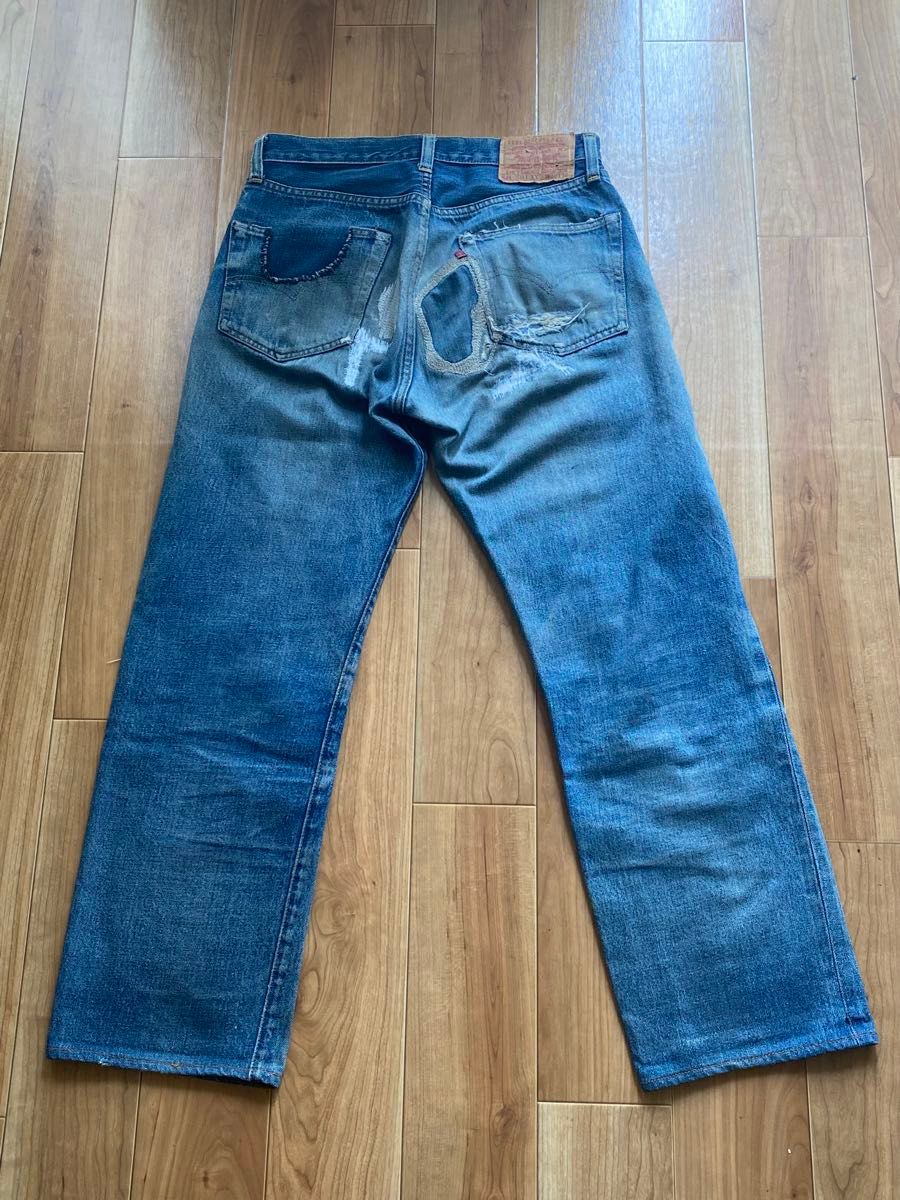 Levi's 501xx デニム 復刻 パッチワーク ヴィンテージ Levi's 501xx デニム 復刻 パッチワーク ヴィンテージ