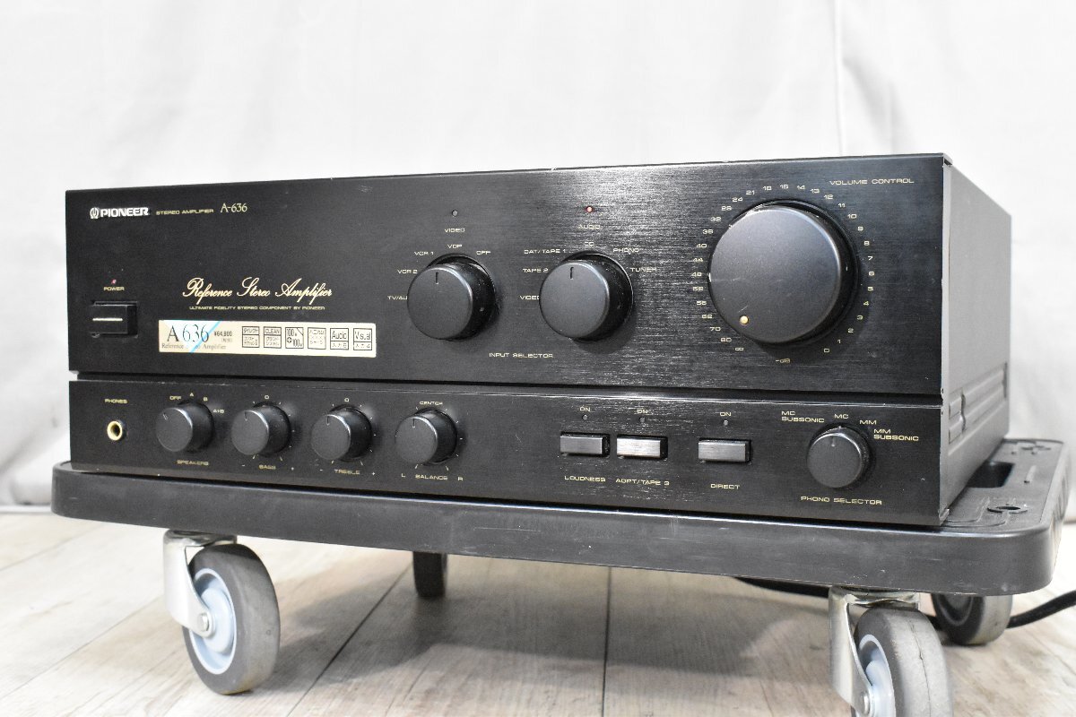 ◇p2020 ジャンク品 PIONEER パイオニア プリメインアンプ A-636_画像1