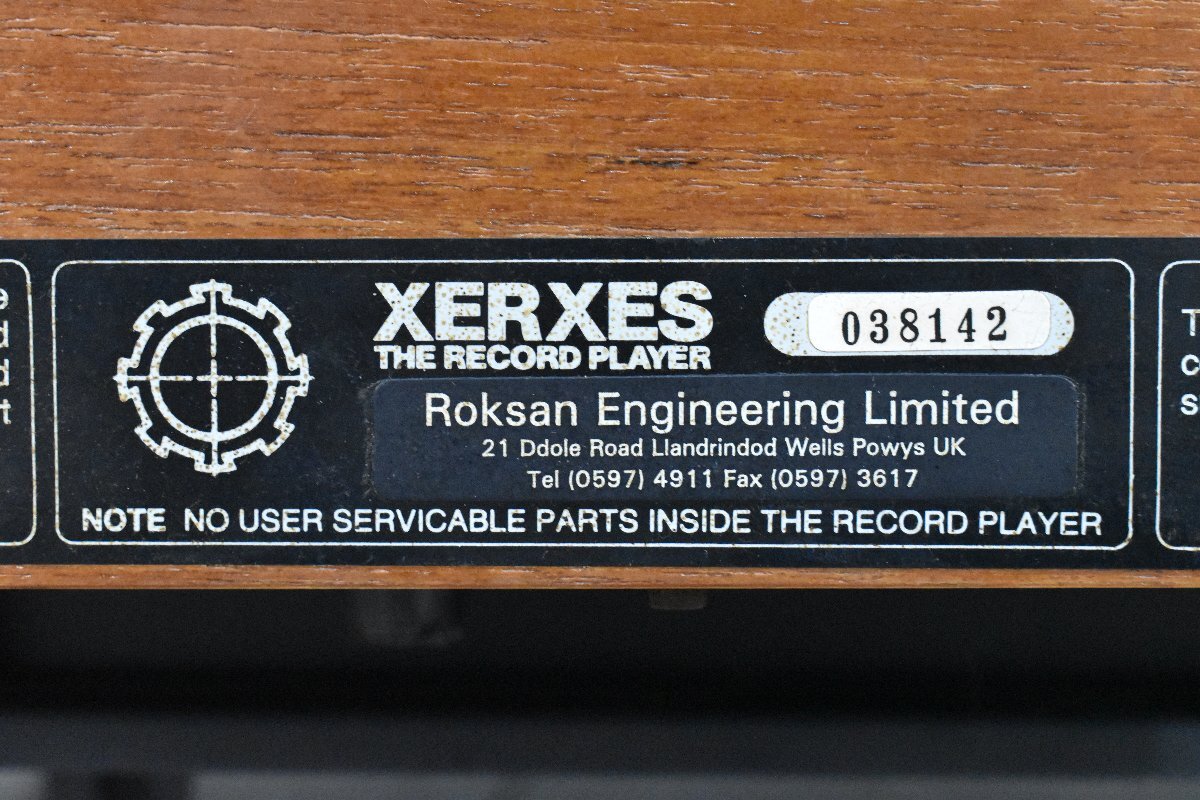 *p2171 present condition goods Roksan Roksan turntable XERXES/ tone arm TABRIZ