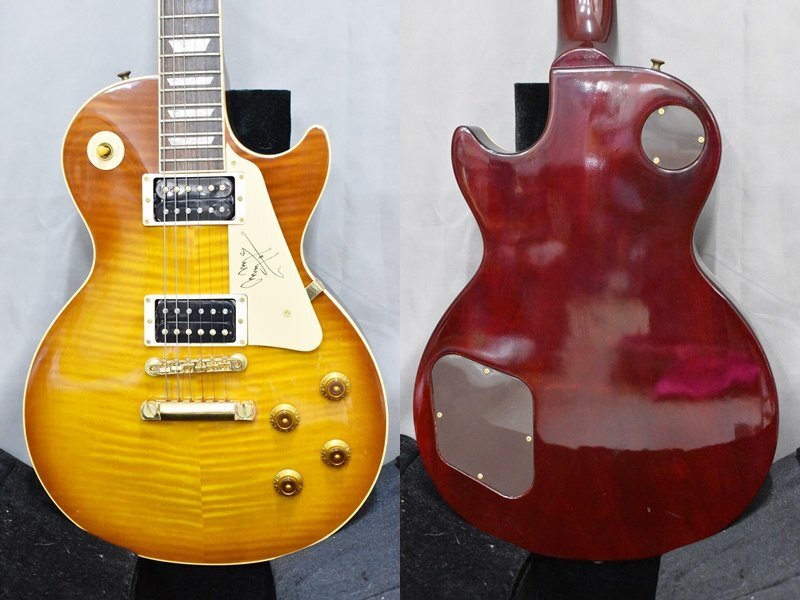◇p1975 中古品 Gibson ギブソン エレキギター JIMMY PAGE LP LHB #93276503の画像2