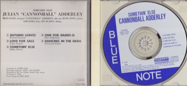 CD　★Cannonball Adderley Somethin' Else　国内盤　(Blue Note TOCJ-1595)　_画像2