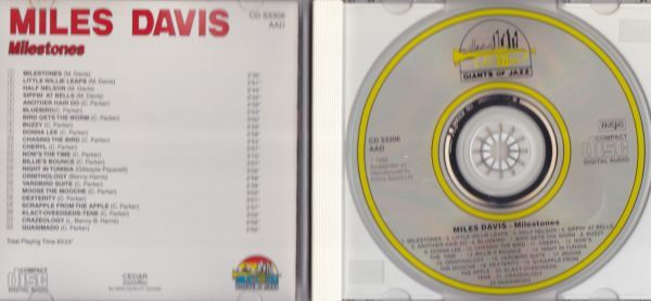 CD　★Miles Davis Milestones　輸入盤　(Giants Of Jazz CD 53306)_画像2