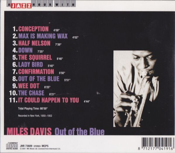 CD　★Miles Davis Out Of The Blue　輸入盤　(Jazz Hour JHR 73609)_画像3