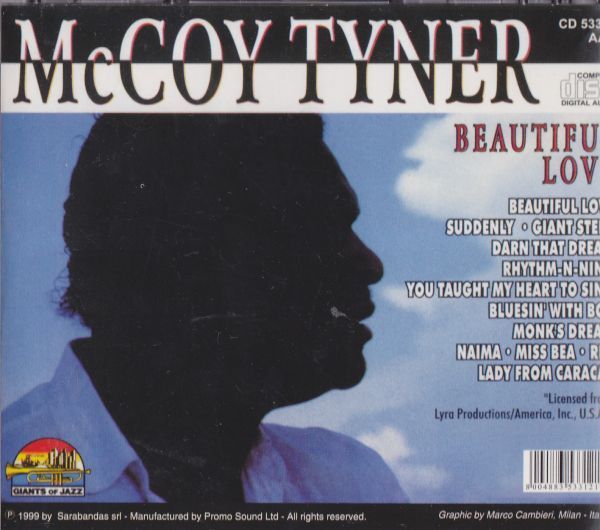 CD　★McCoy Tyner Beautiful Love　輸入盤　(Giants Of Jazz CD 53312)_画像3