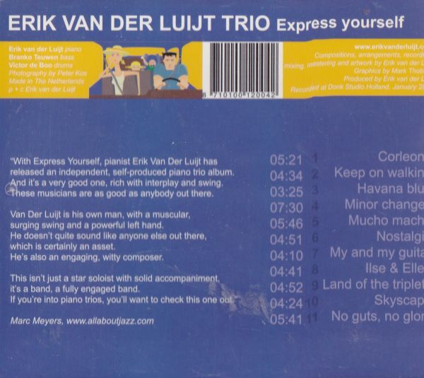 CD　★Erik Van Der Luijt Express Yourself　輸入盤　(Not On Label none)　_画像2
