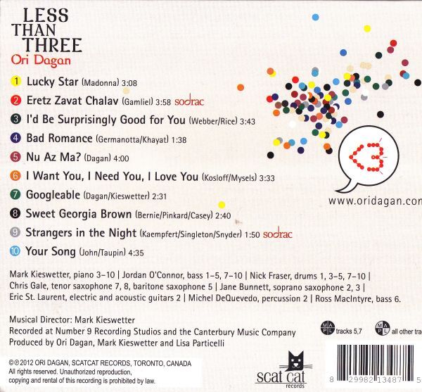 CD　★Less Than Three Ori Dagan　輸入盤　(ODCD02)　デジパック_画像3