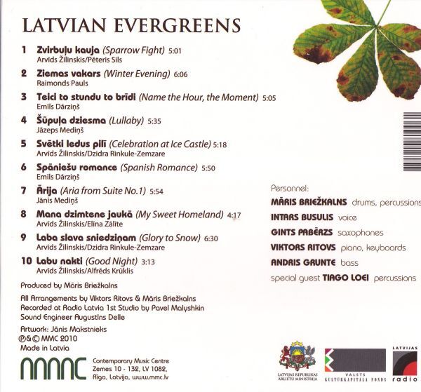 CD　★Mris Briekalns Quintet Latvian Evergreens Vol. 2　輸入盤　(Msdienu Mzikas Centrs MMCCD006)　デジパック_画像3