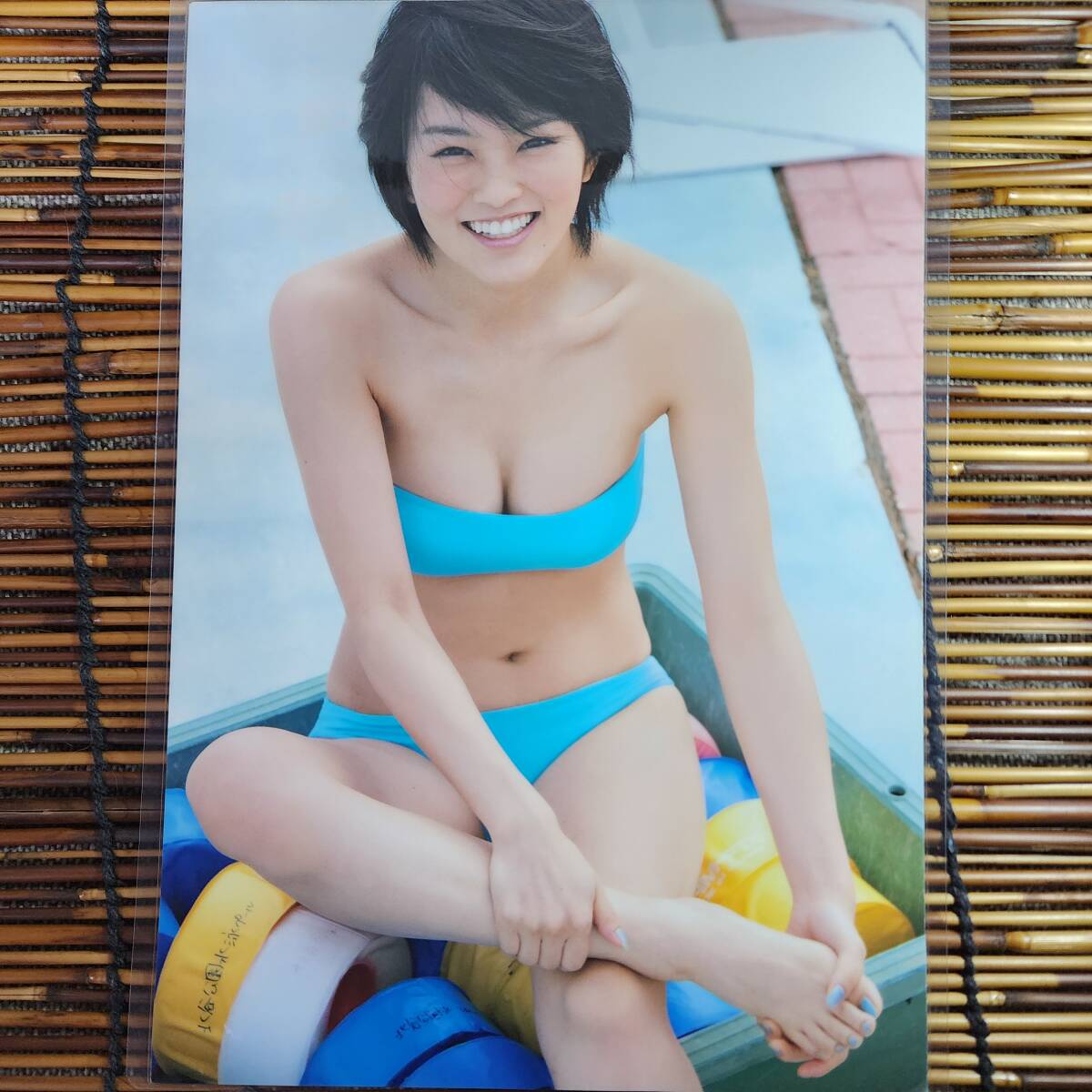 [ высокое качество толстый 150μ ламинирование обработка ] Yamamoto Sayaka купальный костюм B5 журнал вырезки 6 страница [ bikini model ]l6
