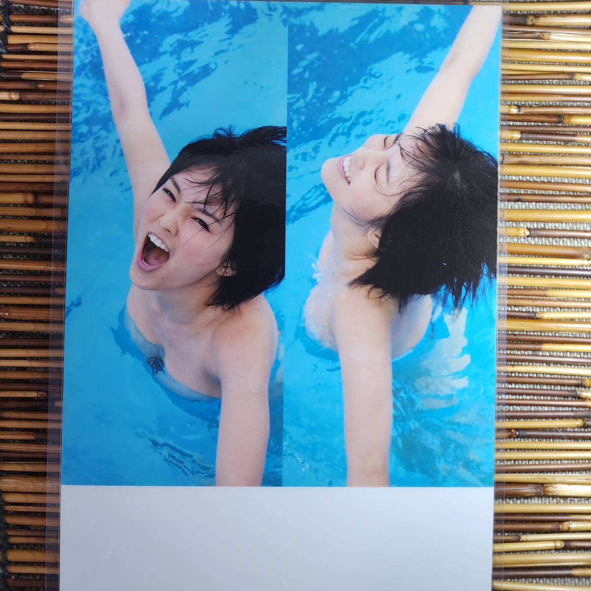 [ высокое качество толстый 150μ ламинирование обработка ] Yamamoto Sayaka купальный костюм B5 журнал вырезки 4 страница [ bikini model ]l7