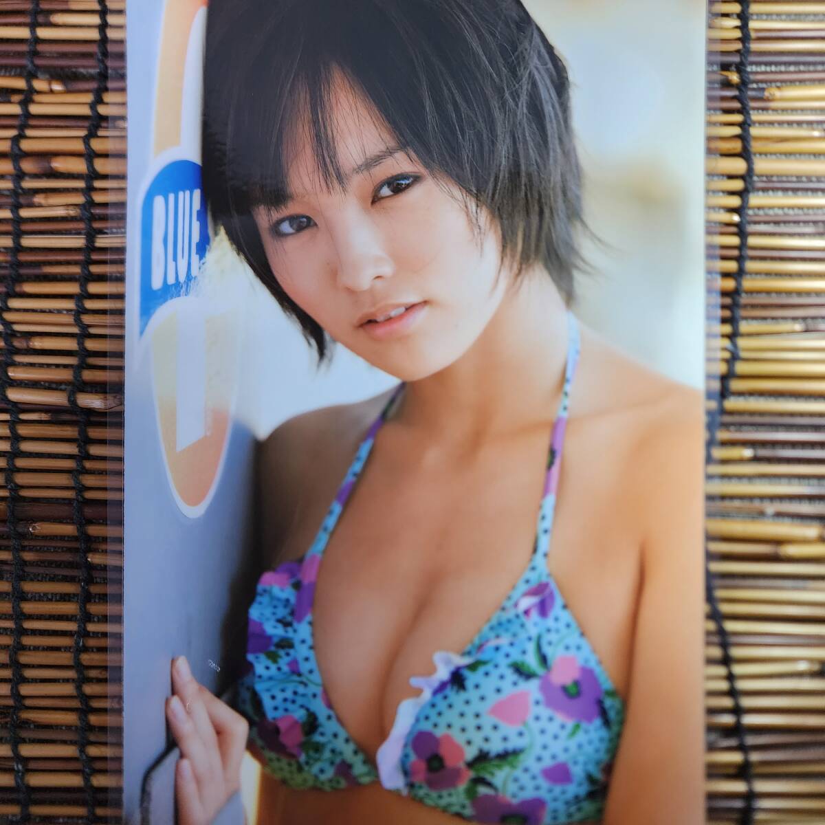 [ high quality thick 150μ laminate processing ] Yamamoto Sayaka swimsuit B5 magazine scraps 4 page [ bikini model ]l16