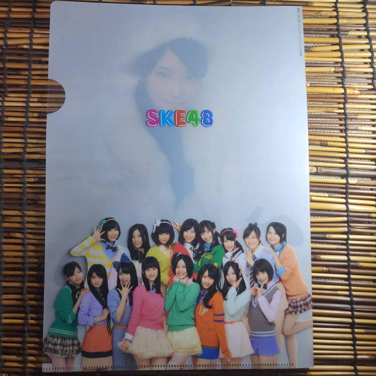 大矢真那 SKB48オフィシャルスクールカレンダーBOX　2013-13付録　A4クリアファイル_画像2